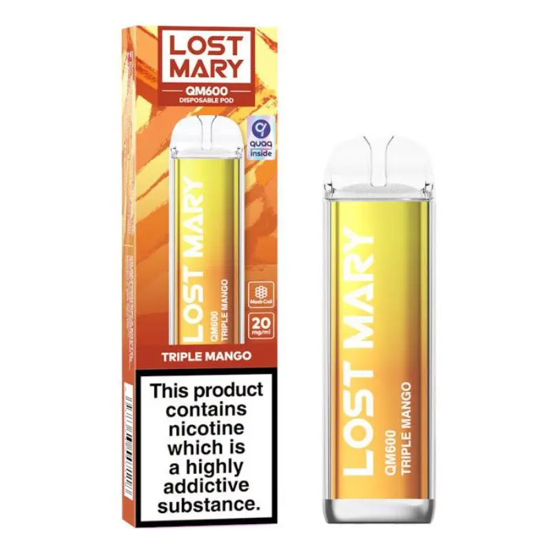 Triple Mango Lost Mary QM600 Disposable Vape 